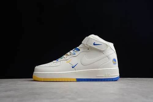 【380】[GT5663-306]-[AIR FORCE 1 MID 07 SU19 WHITE/YELLOW/BLUE]-[WOMAN:36-39]-[MAN:40-45]