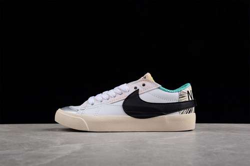 【260】[DX6059-101]-[BLAZER LOW JUMBO MIGHTY SWOOSHERS WHITE/PURPLE/ORANGE]-[WOMAN:36-39]-[MAN:40-45]