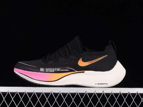【300】[DM4386-993]-[ZOOMX VAPORFLY NEXT％ 4.0 BLACK/PINK/ORANGE-WHITE]-[WOMAN:36-39]-[MAN:40-45]