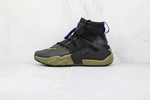 【300】[AT0298-001]-[AIR HUARACHE GRIPP QS BLACK/BLACK/OLIVE CANVAS]-[WOMAN:36-39]-[MAN:40-45]