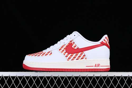 【300】[DM1060-161]-[AIR FORCE 1 07 LOW WHITE/RED]-[WOMAN:36-39]-[MAN:40-45]