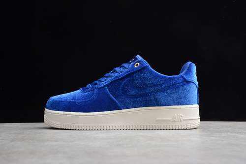 【280】[AT4144-400]-[AIR FORCE 1 LOW PREMIUM 3 VELOUR BLUE VOID/SAIL-METALLIC GOLD]-[MAN:39-45]