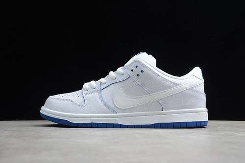 【340】[CJ6884-100]-[SB DUNK LOW PREMIUM WHITE/WHITE-GAME ROYAL]-[WOMAN:36-39]-[MAN:40-46]