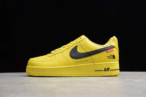 [71-68-79]-[AR3066-400]-[AIR FORCE 1 LOW 07 X SUPREME X THE NORTH FACE YELLOW/BLACK]-[UNISEX:36-45]