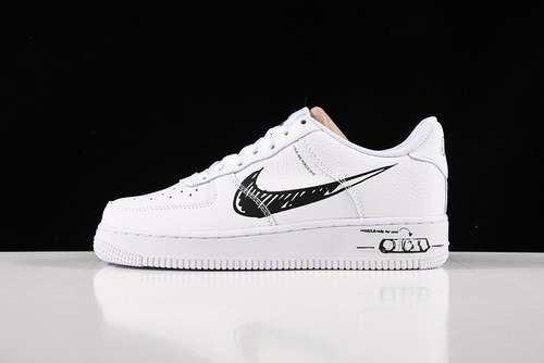 【280】[CW7581-101]-[AIR FORCE 1 LOW SKETCH PACK WHITE/BLACK-WHITE]-[WOMAN:36-39]-[MAN:40-45]