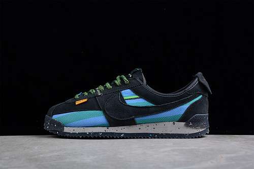 【320】[DR1413-001]-[UNION X NK CORTEZ BLACK/BLACK/BLUE]-[WOMAN:36-39]-[MAN:40-45]