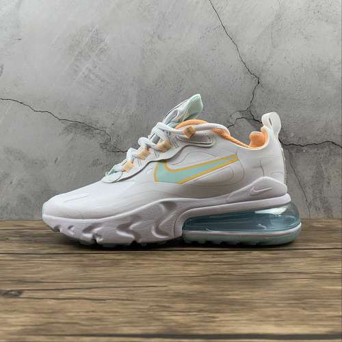 【250】[DJ3027-100]-[AIR MAX 270 REACT WHITE/LIGHT DEW/MELON TINT/LAGOON PULSE]-[UNSIEX:36-45]