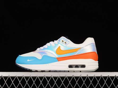 【340】[DQ9326-200]-[AIR MAX 1 LA VILLE LUMIÈRE WHITE/BLUE/METALLIC SILVER-ORANGE]-[UNISEX:36-47.5]