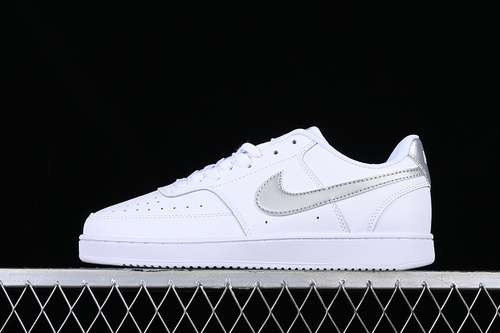【230】[CD5434-111]-[COURT VISION LOW WHITE/METALLIC SILVER]-[WOMAN:36-39]-[MAN:40-45]