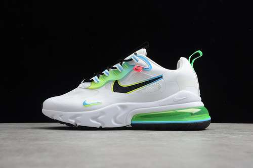 【260】[CK6457-100]-[AIR MAX 270 REACT WORLDWIDE WHITE/BLACK/GREEN]-[UNISEX:36-45]