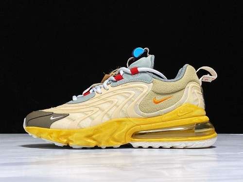 【460】[CT2864-200]-[AIR MAX 270 REACT ENG TRAVIS SCOTT LIGHT CREAM/DARK HAZEL-MICA GREEN]
