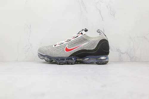 【280】[DH4085-003]-[AIR VAPORMAX 2021 FLYKNIT LIGHT BONE/SUMMIT WHITE/BLACK/UNIVERSITY RED]