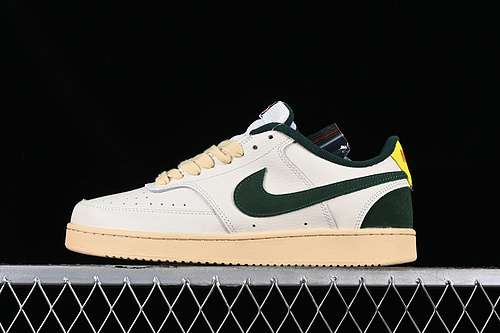【230】[FD0320-133]-[COURT VISION LOW LO WHITE/GREEN/YELLOW]-[WOMAN:36-39]-[MAN:40-45]