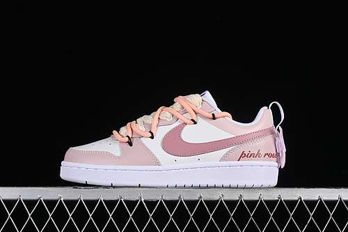 【320】[DQ5979-100]-[COURT BOROUGH WHITE/PINK]-[WOMAN:35.5-41]