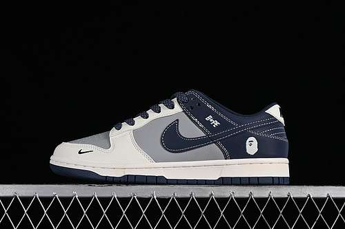 【360】[BB8969-001]-[DUNK LOW SB BAPE GREY/BLUE/OFF WHITE]-[WOMAN:36-39]-[MAN:40-45]