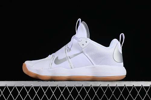 【340】[DJ4473-100]-[REACT HYPERSET WHITE/METALLIC SILVER/WHITE]-[MAN:40-46]
