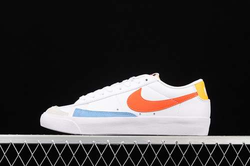 【260】[DC4769-105]-[BLAZER LOW 77 VINTAGE WHITE/ORANGE/LIGHT BLUE]-[WOMAN:36-39]-[MAN:40-45]