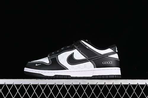 【360】[SF1588-136]-[SB DUNK LOW GU*CCI WHITE/BLACK]-[WOMAN:36-39]-[MAN:40-45]