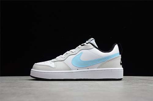 【300】[CW1624-100]-[COURT BOROUGH LOW 2 WHITE/LIGHT GREY/BLUE-BLACK]-[UNISEX:36-43]