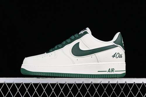 【340】[JF1983-558]-[AIR FORCE 1 07 LOW 40TH WHITE/GREEN]-[WOMAN:36-39]-[MAN:40-45]