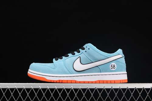 【350】[BQ6817-401]-[DUNK LOW PRO SB &#x27;GULF&#x27;BLUE CHILL/SAFETY ORANGE/BLACK/WHITE]-[UN