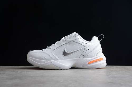 【280】[AV6676-100]-[AIR MONARCH IV SNOW DAY WHITE/TOTAL ORANGE-METALLIC SILVER]-[UNSIEX:36-45]