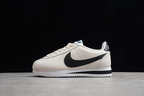 [52-50-58]-[807471-111]-[CLASSIC CORTEZ LEATHER SHOES PALE IVORY/BLACK]-[[WOMAN:36-39]