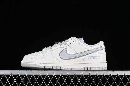 【280】[RM2308-233]-[SUPREME X SB DUNK LOW GREY/OFF WHITE]-[WOMAN:36-39]-[MAN:40-46]
