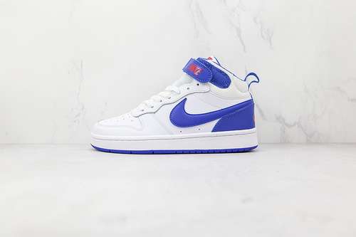【320】[CD7782-101]-[COURT BOROUGH MID 2 GS WHITE/WHITE/GAME ROYAL]-[WOMAN:36-39]-[MAN:40-45]