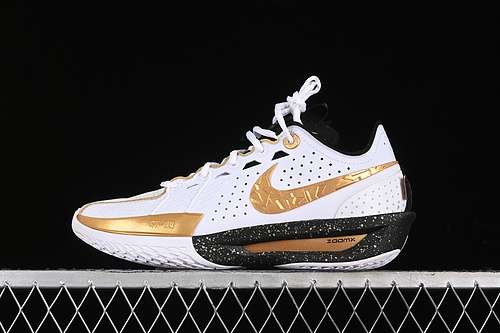 【400】[HF5702-170]-[AIR ZOOM G.T.CUT 3 EP WHITE/BLACK/METALLIC GOLD]-[MAN:39-47.5]