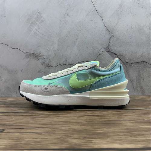 【280】[DC2533-401]-[WAFFLE ONE BLEACHED AQUA/LIME GLOW]-[WOMAN:36-39]-[MAN:40-45]