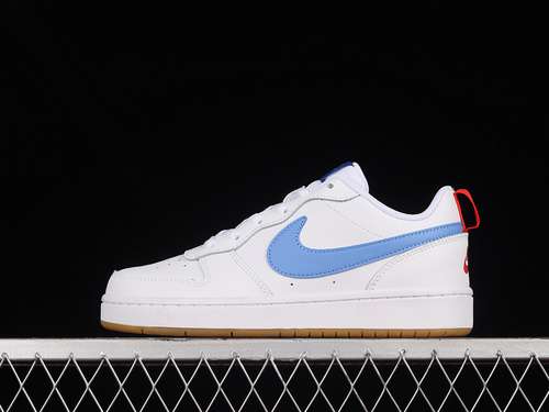 【220】[BQ5448-109]-[COURT BOROUGH LOW 2 WHITE/BLUE/RED]-[WOMAN:36-39]