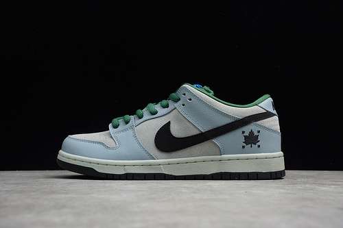【430】[313170-021]-[SB DUNK LOW PREMIUM SB MAPLE LEAF BLUE/BLACK/GREEN]-[UNISEX:36-46]