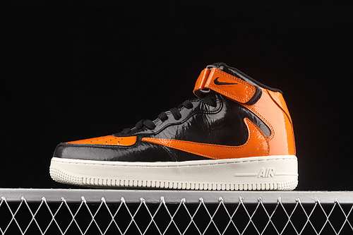 【360】[804609-188]-[AIR FORCE 1 MID 07 X TRAVIS SCOTT BLACK/ORANGE/WHITE]-[WOMAN:36-39]-[MAN:40-45]
