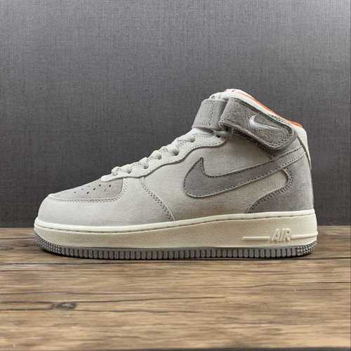 【330】[CQ5059-105]-[OW X AIR FORCE 1 07 MID GRAY/GRAY/ORANGE]-[WOMAN:36-39]-[MAN:40-45]