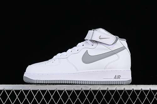 【300】[DV0806-100]-[AIR FORCE 1 07 MID WHITE/WHITE/WOLF GREY]-[WOMAN:36-39]-[MAN:40-45]