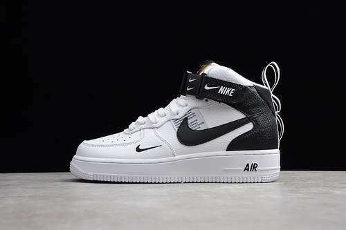 [804609-103]-[AIR FORCE 1 MID UTILITY WHITE/BLACK-TOUR YELLOW]-[UNISEX:36-45]