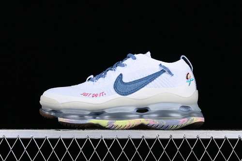 【350】[FJ7736-141]-[AIR MAX SCORPION FLYKNIT JUST DO IT WHITE/BLUE WHISPER]-[UNISEX:35.5-47.5]