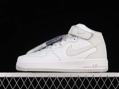 【340】[MK0619-211]-[AIR FORCE 1 07 MID WHITE/GREY]-[WOMAN:36-39]-[MAN:40-45]