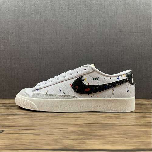 【250】[DJ1517-100]-[BLAZER LOW 77 PAINT SPLATTER WHITE/WHITE/SAIL/BLACK]-[WOMAN:36-39]-[MAN:40-44]