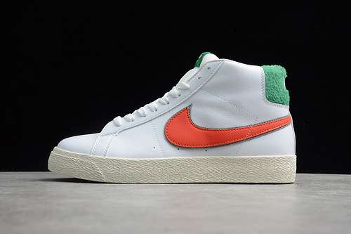 【240】[CJ6983-103]-[SB ZOOM BLAZER MID PRM WHITE/GREEN-ORANGE]-[WOMAN:36-39]-[MAN:40-45]