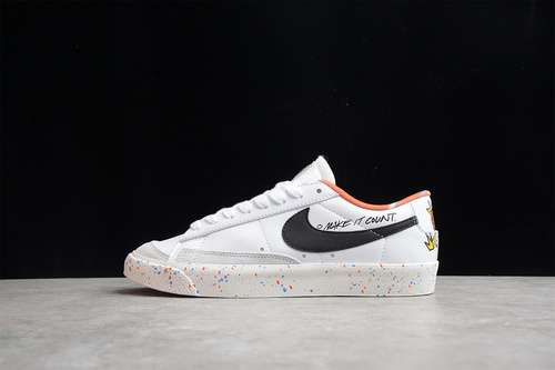 【250】[DJ4279-101]-[BLAZER LOW 77 VINTAGE MAKE IT COUNT WHITE/BLACK/SAIL/TURF ORANGE]-[UNISEX:36-45]