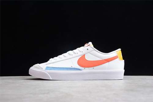 【250】[DC4769-105]-[BLAZER LOW 77 WHITE/ORANGE/UNIVERSITY GOLD-BLUE]-[WOMAN:35-39]-[MAN:40-45]