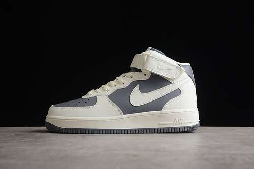 【340】[LZ6819-609]-[AIR FORCE 1 07 MID BEIGE/WOLF GREY/BEIGE]-[WOMAN:36-39]-[MAN:40-45]