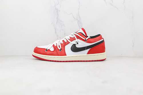 【360】[553558-208]-[AIR JORDAN 1 LOW RED/BLACK/WHITE]-[WOMAN:36-39]-[MAN:40-45]