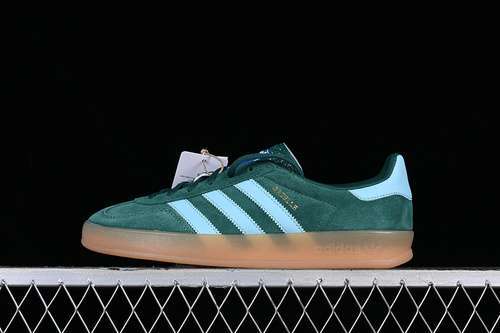 【280】[IG9979]-[ADIDAS ORIGINALS GAZELLE INDOOR COLLEGIATE GREEN/HAZY SKY/VICTORY GOLD-[UNISEX:35-45]