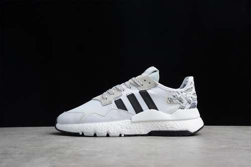 【300】[FW6688]-[NITE JOGGER BOOST SHOES LIGHT GREY/CLOUD WHITE/CORE BLACK]-[WOMAN:36-39]-[MAN:40-45]