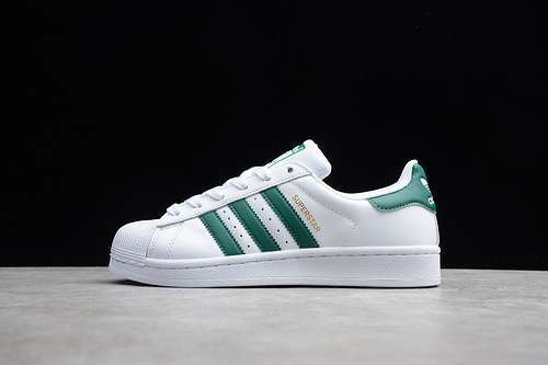 [64-62-71]-[CN8081]-[SUPERSTAR SHOES CLOUD WHITE/COLLEGIATE GREEN/CLOUD WHITE]-[UNISEX:36-44]