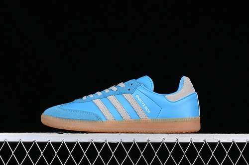 【230】[IE6975]-[ADIDAS SPORTY &amp; RICH X SAMBA OG BLUE RUSH/CRYSTAL WHITE/GUM THREE]-[WOMAN:36-