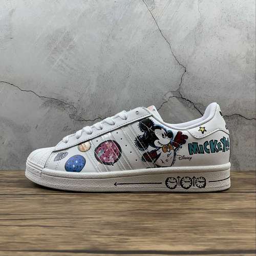 【280】[GZ8839]-[KASING LUNG X DISNEY X SUPERSTAR LABUBU MICKEY MOUSE CLOUD WHITE/CLOUD WHITE]